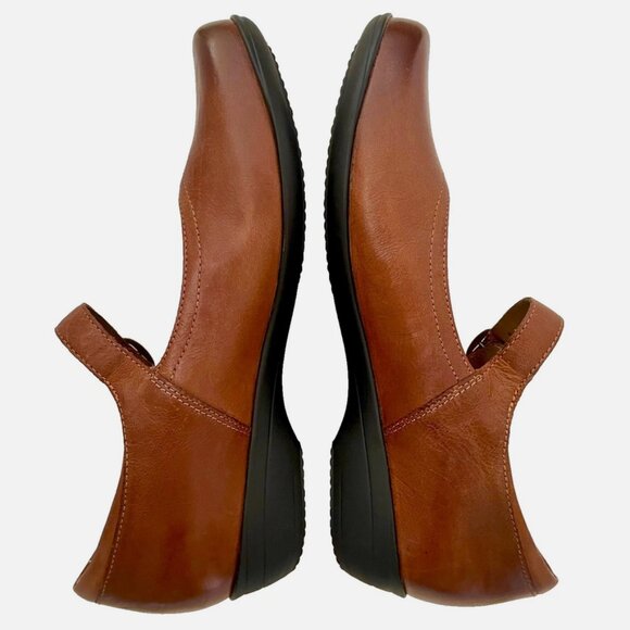 NEW DANSKO FAWNA CHESTNUT BROWN MARY JANES LEATHER COMFORT SHOES WOMENS 40 9 9.5 - Picture 6 of 15